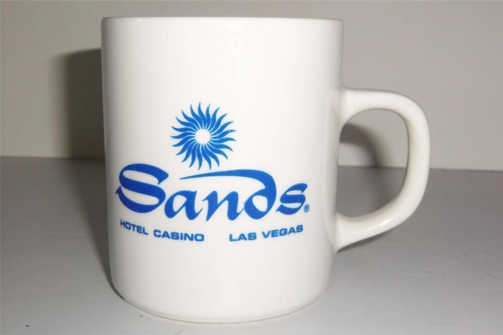 Sands Hotel Casino Las Vegas Mug Cup Coffee White -081344